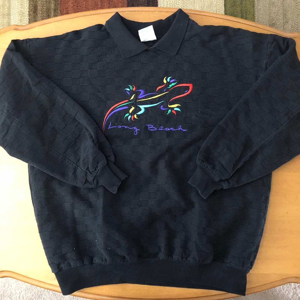 Men's Large VINTAGE Long Beach, CA Sweatshirt